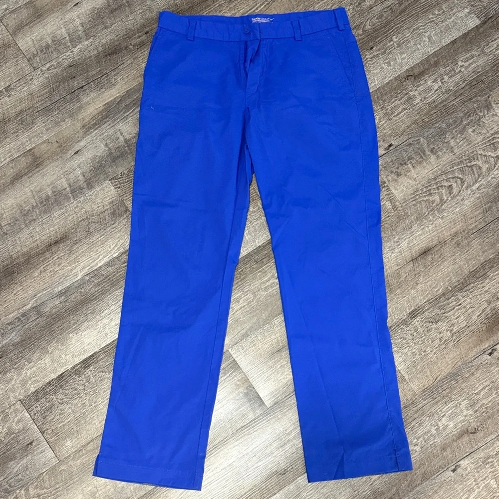 Nike Dri-Fit Royal Blue Men's Golf Pants - 33x32 - Picture 2 of 8